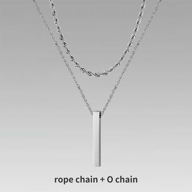 Jewelry Men Boy Gift Chain Crystal Necklace