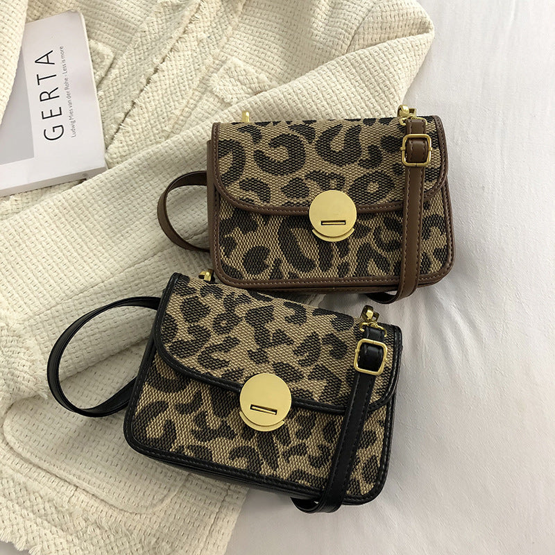 Leopard Print Handbags Street Fashion Korean Style Women Handbags     