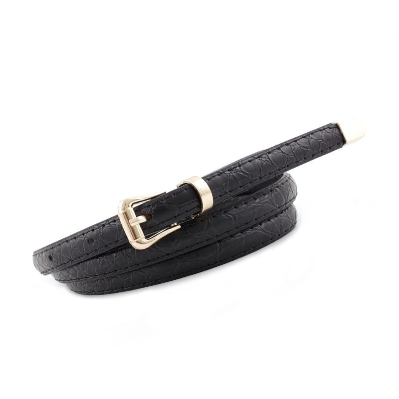 Women's New Fashion All-match Snake Pattern Pin Buckle Belt