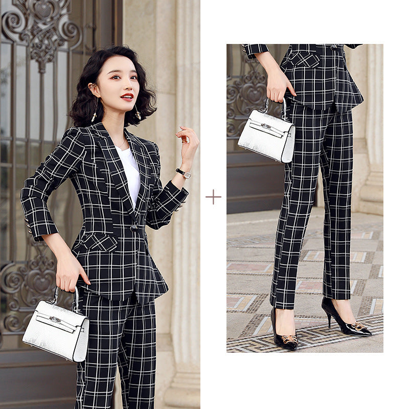 Plaid suit women