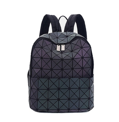 Luminous Women Backpacks Fashion Girl Daily Backpack Women's Package Geometry Sequins Folding Bags Mini Bag School Bagpack