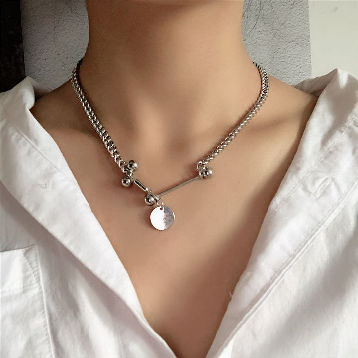 Lock Necklace Neck Chain Clavicle Chain