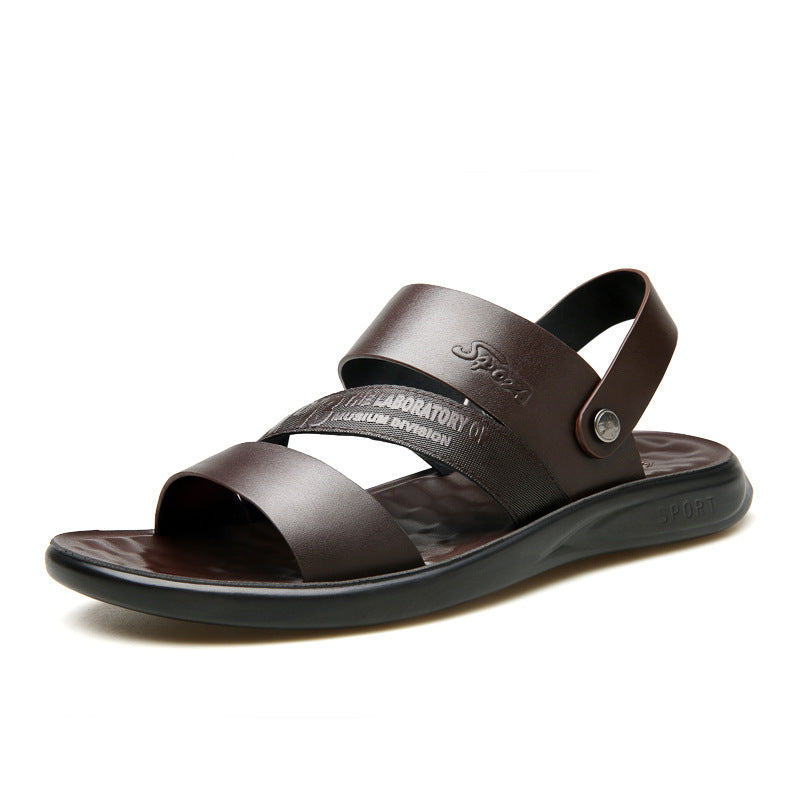 -slip Flat Summer Holiday Sandals Casual Male Shoes dfv56