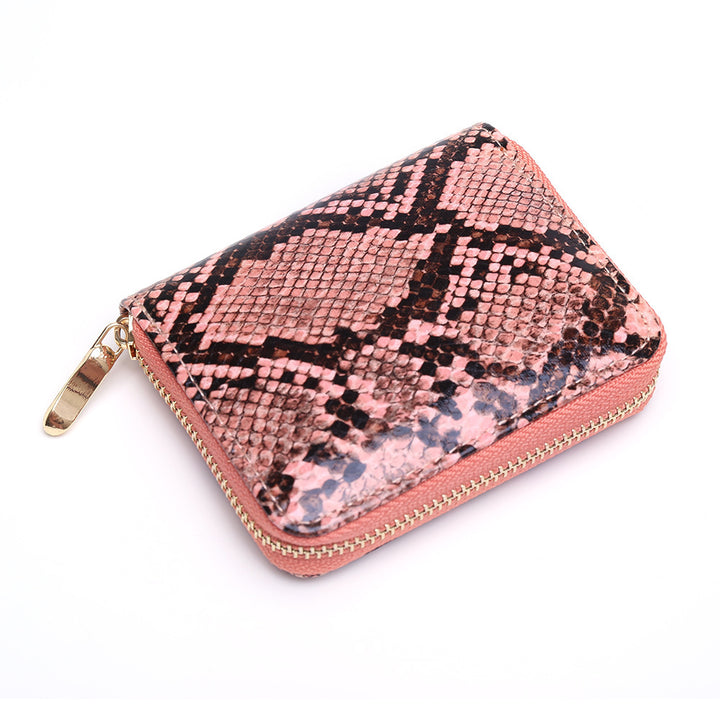 Snakeskin Wallet Women Zipper Coin Purse