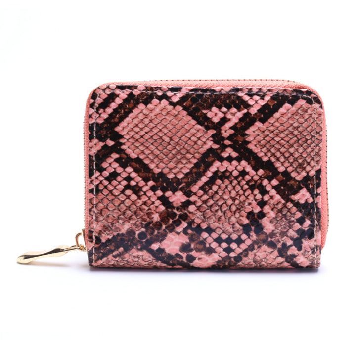 Snakeskin Wallet Women Zipper Coin Purse