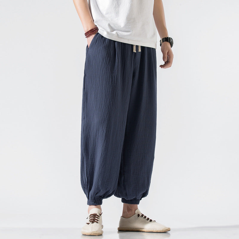 Thin Pants Plus Size Casual Pants Harem Pants Wide Leg Pants Men