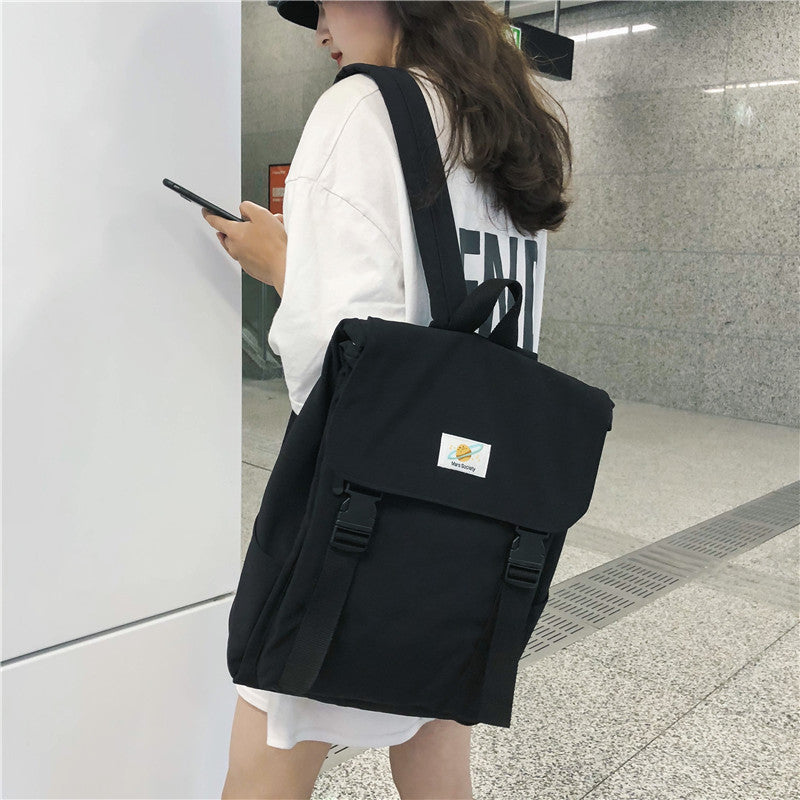 Waterproof Backpack Women Canvas School Bags Travel Bag