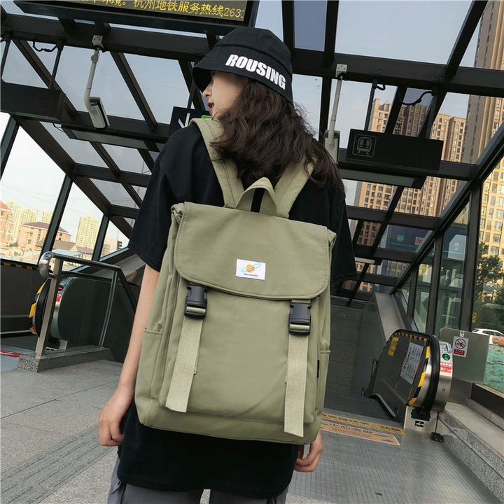 Waterproof Backpack Women Canvas School Bags Travel Bag