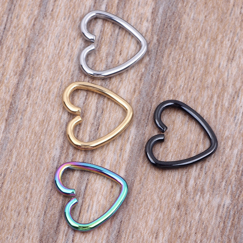 Body Jewelry Surgical Steel Daith Heart Cartilage Tragus Piercing Hoop Lip Nose Rings Orbital Ear Stud Helix Jewelry