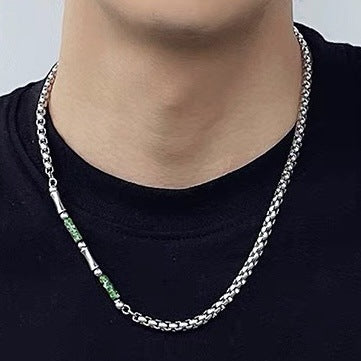 Bamboo Joint Lvzhu Keel Chain Men