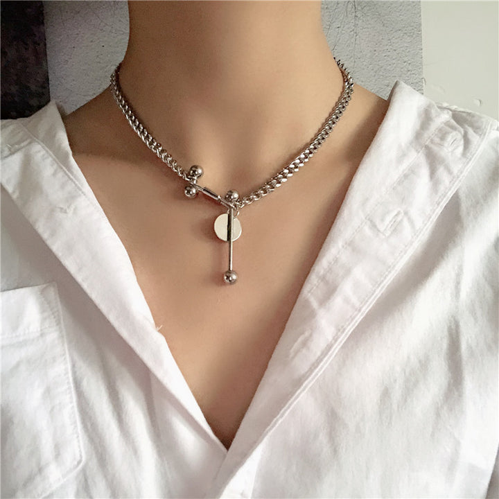 Lock Necklace Neck Chain Clavicle Chain