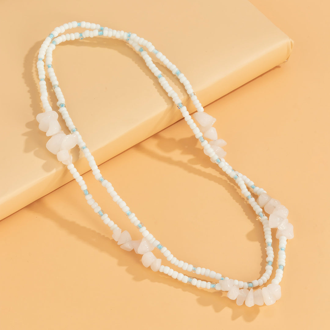 Creative Irregular Crushed Stone Rice Bead Waist Chain