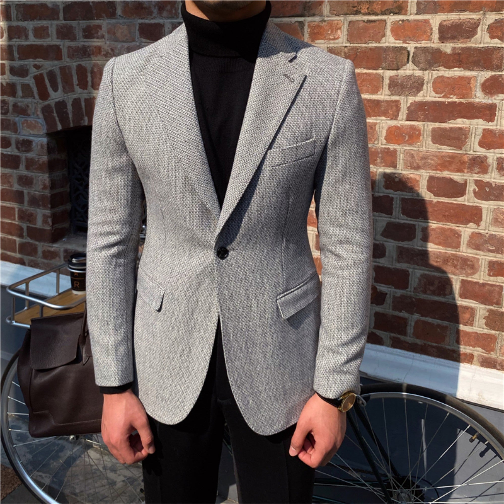 Textured Small Suit Jacket