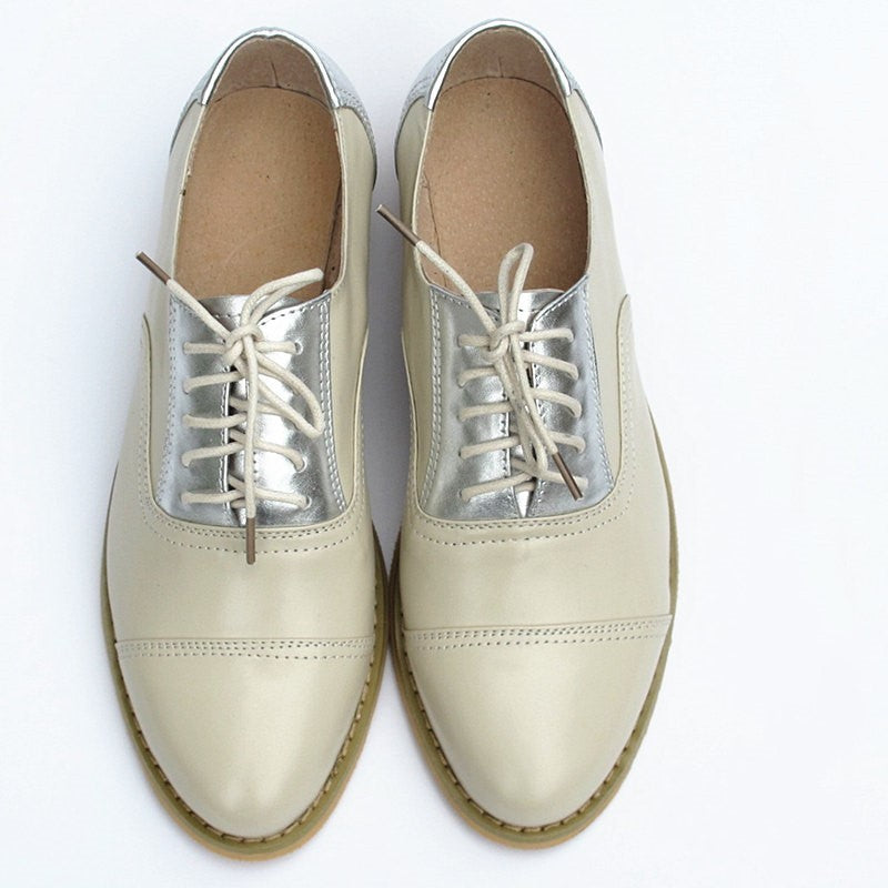 Flat shoes small leather shoes Oxford shoes women