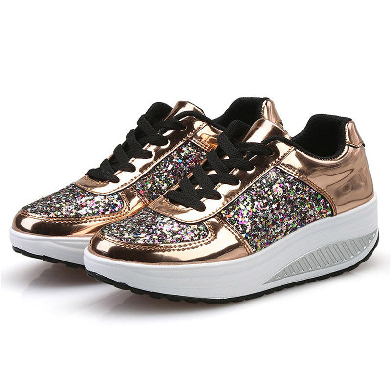 Sequin women's sneakers