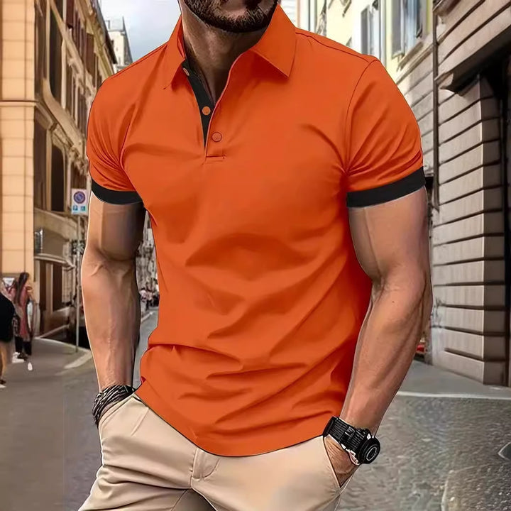 Short Sleeve Business Shirt Summer Casual Polo Shirts