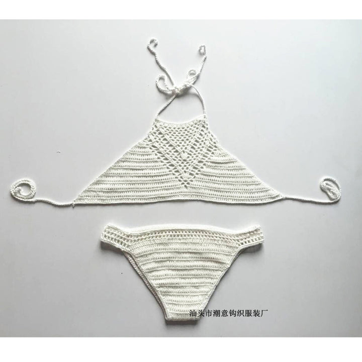 Europe explosion hook hand woven suit sexy bikinis beach bikinis bra swim suit