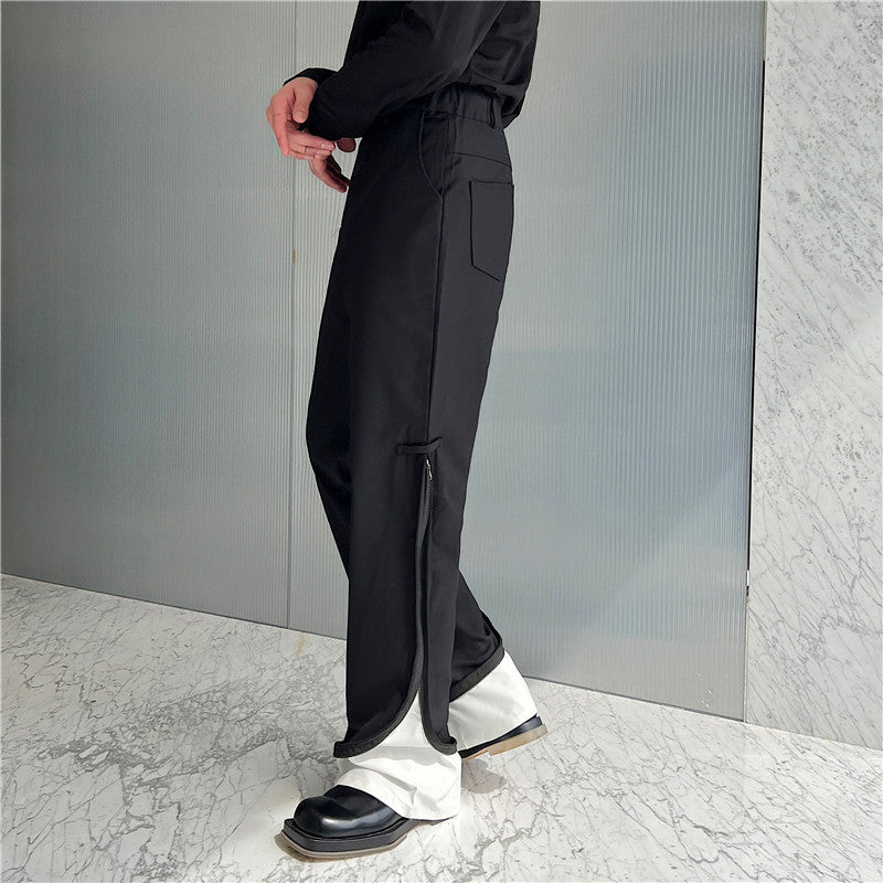 Men's Irregular Casual Pants Suit Pants