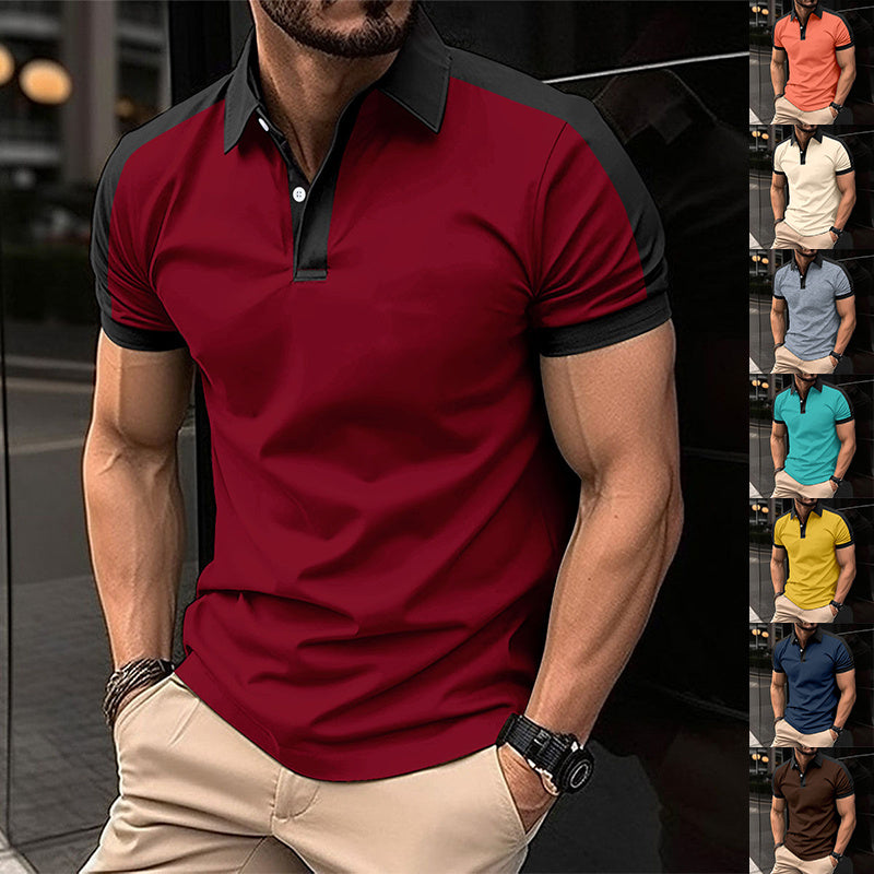 Short Sleeve Business Shirt Summer Casual Polo Shirts