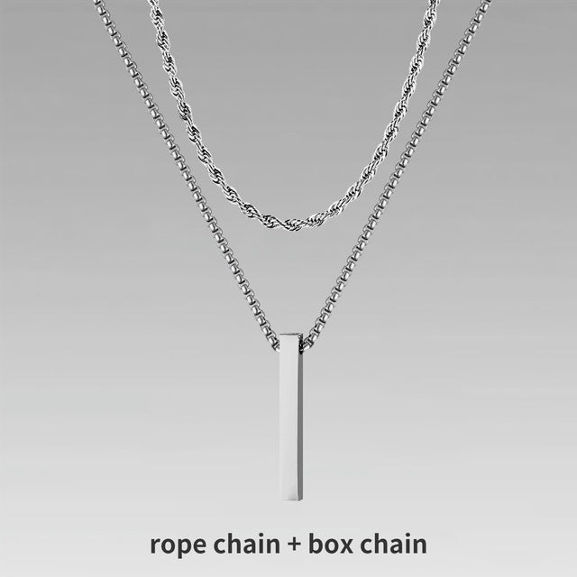 Jewelry Men Boy Gift Chain Crystal Necklace