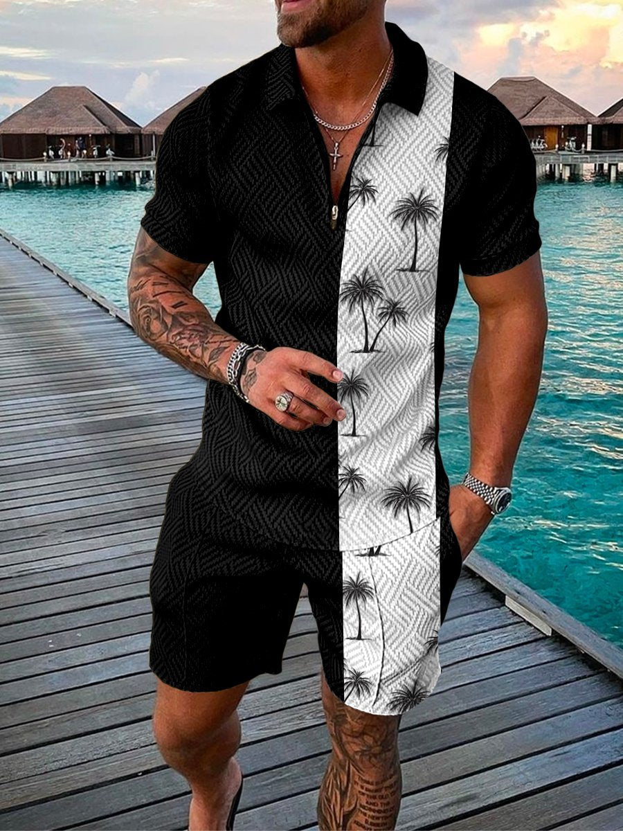 Printed Street Casual Loose Men's Polo Shirts