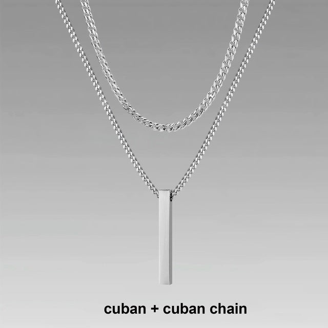 Jewelry Men Boy Gift Chain Crystal Necklace