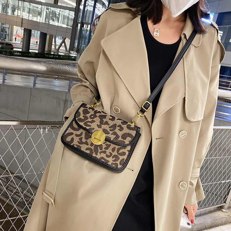 Leopard Print Handbags Street Fashion Korean Style Women Handbags     