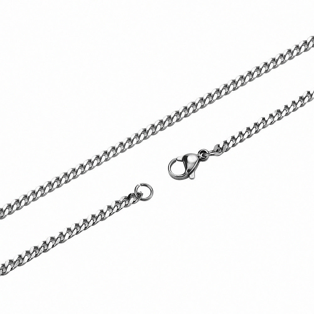 Titanium steel hip-hop grinding chain men