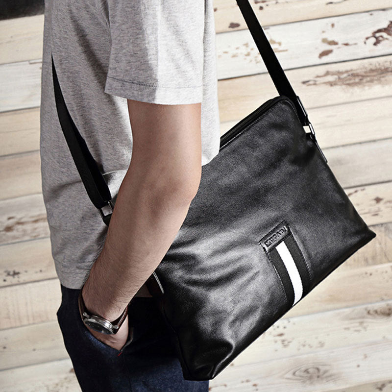 Wear-resistant Leather Men's Messenger Business Bags