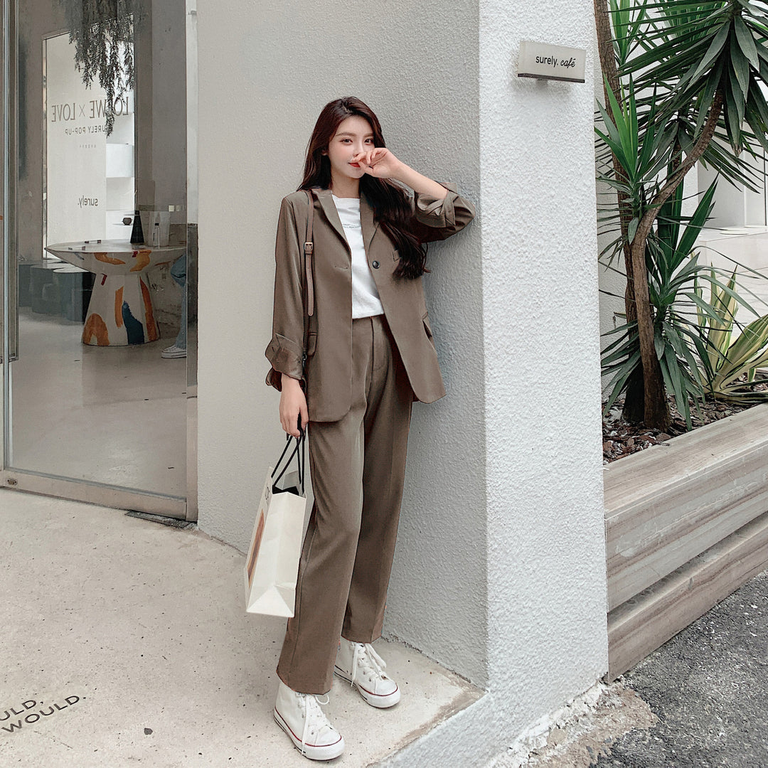 British Style Ins Casual Suit Suit Women