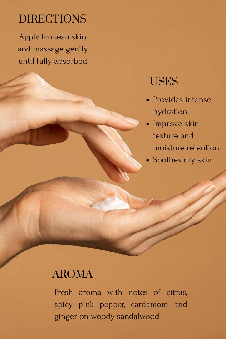 Silk Skin Body Serum, Spices & Sandalwood