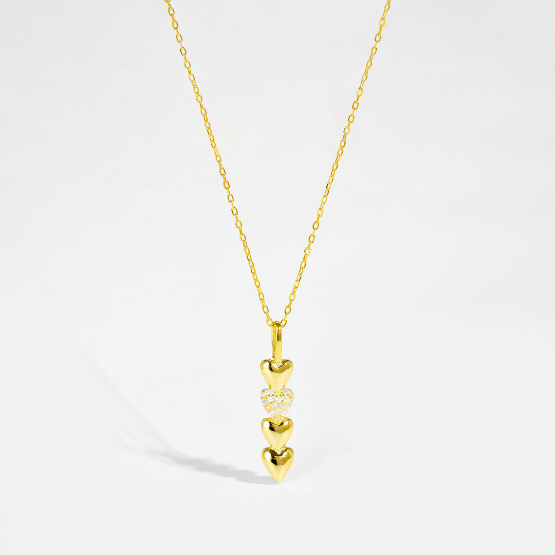 Love Pendant Necklace Female Daily Commuter Clavicle Chain