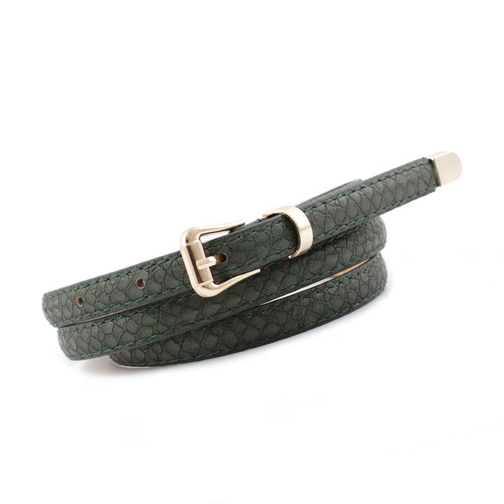 Women's New Fashion All-match Snake Pattern Pin Buckle Belt