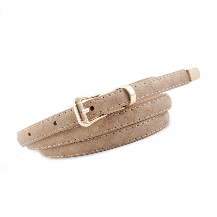 Women's New Fashion All-match Snake Pattern Pin Buckle Belt