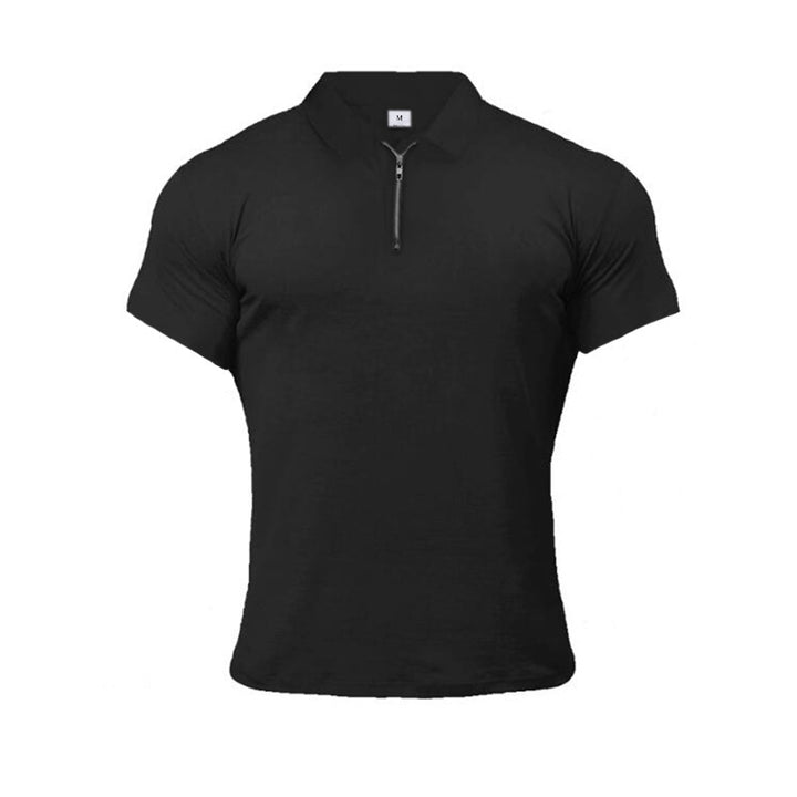 Summer Lapels Short Sleeve Fitness T-shirt Sports Polo Shirts