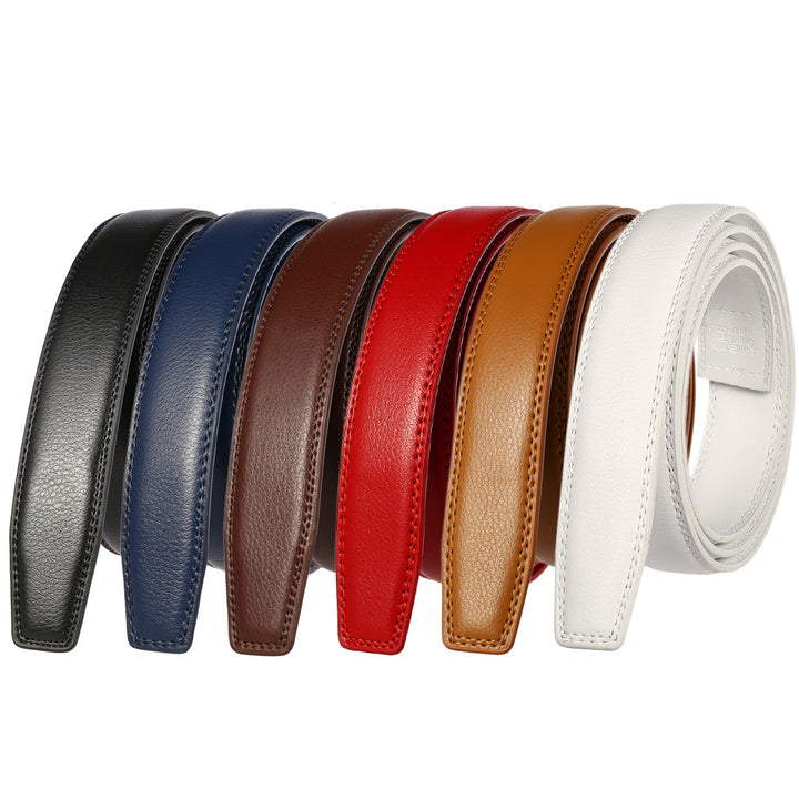 Wide Multicolor Men's Automatic Buckle Belt Body