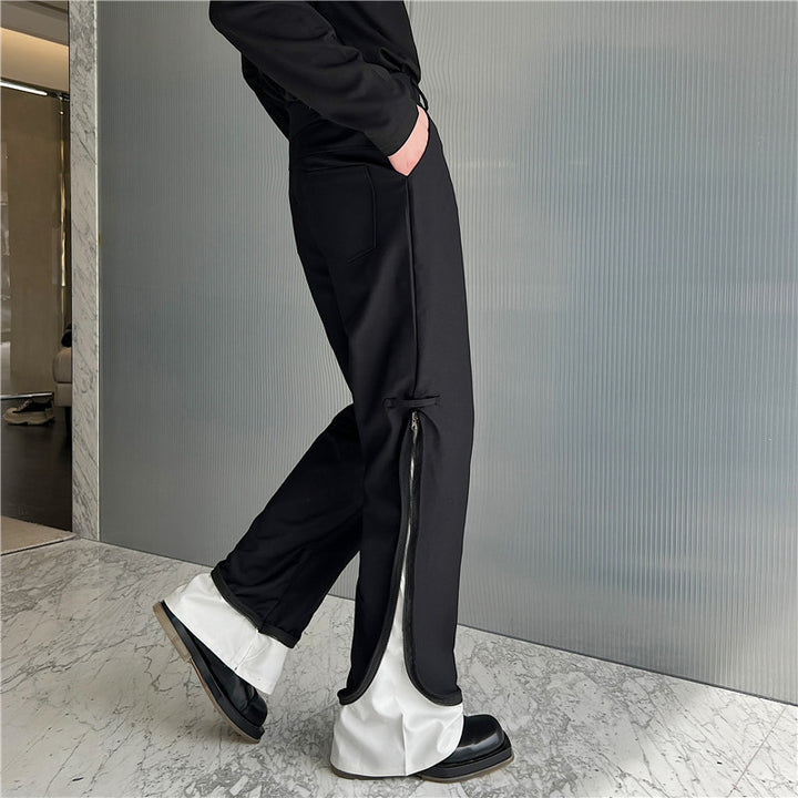 Men's Irregular Casual Pants Suit Pants