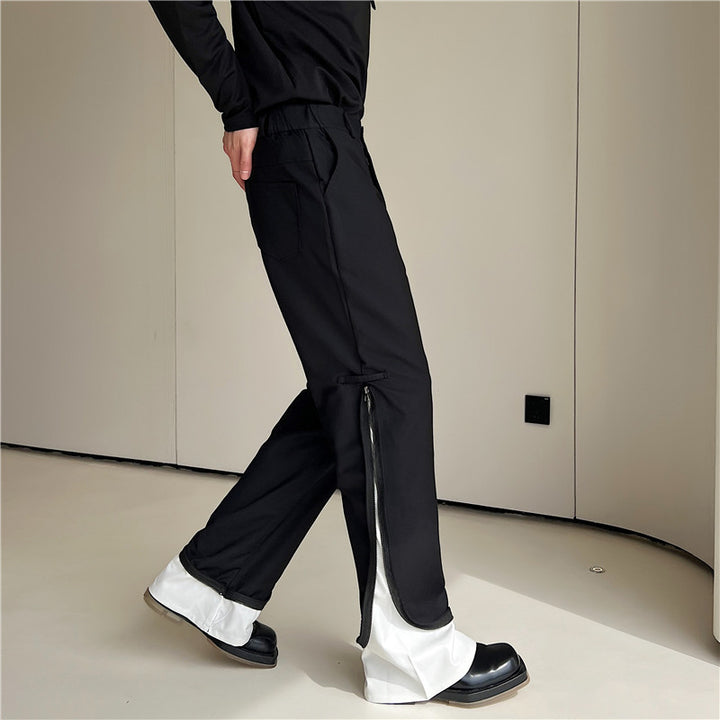 Men's Irregular Casual Pants Suit Pants