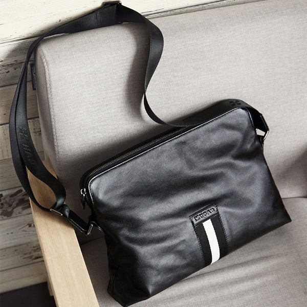 Wear-resistant Leather Men's Messenger Business Bags