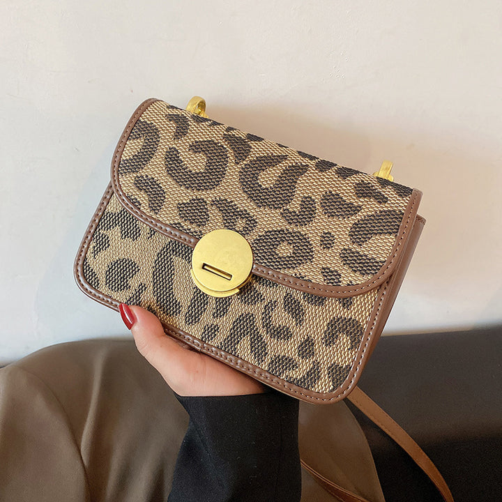 Leopard Print Handbags Street Fashion Korean Style Women Handbags     