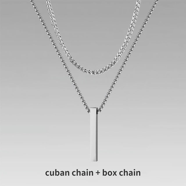 Jewelry Men Boy Gift Chain Crystal Necklace