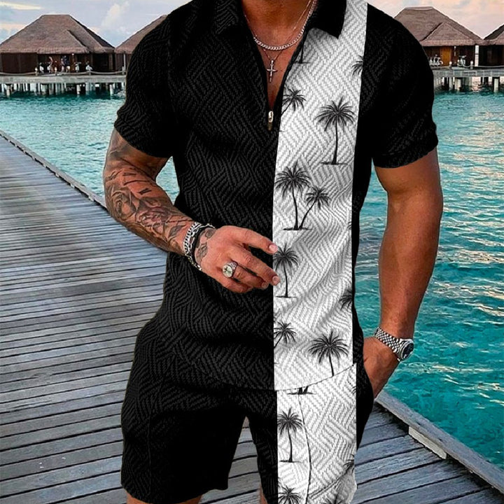 Printed Street Casual Loose Men's Polo Shirts