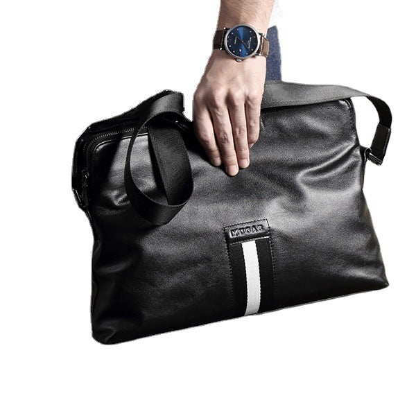 Wear-resistant Leather Men's Messenger Business Bags